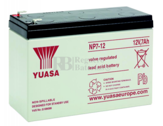 Batería para Salvaescaleras 12 Voltios 7 Amperios Yuasa NP7-12