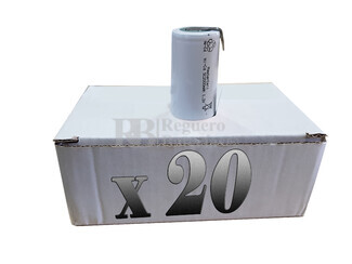 Caja 20 Bateras Sub-c 1.2 Voltios 2 Amp C-Lengetas para taladros  