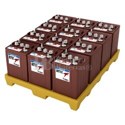 12 Bateras TROJAN J305G-AC 6 Voltios 350 Amperios