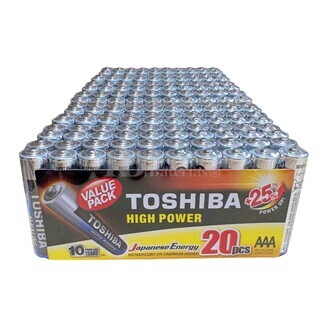 160 Pilas AAA alcalinas alta potencia Toshiba LR03GCP MP-20