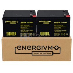 2 bater�as 12 Voltios 14 Amperios para Scooter El�ctricos MVDZM12140