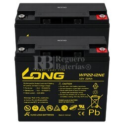 2 Bater�as 12 Voltios 22 Amperios Long WP22-12NE Movilidad