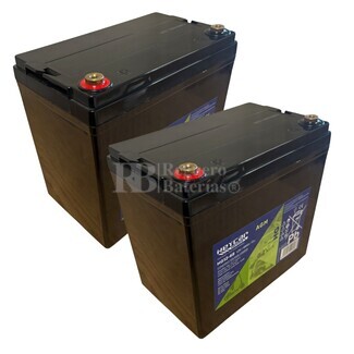 2 Bateras 12V 68Ah HG12-68, Mxima Autonoma para Scooters