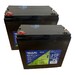 2 Bateras 12V 68Ah HG12-68, Mxima Autonoma para Scooters