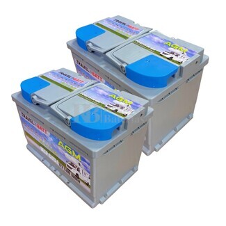 2 Bateras AGM 12V 100Ah TCE100AGM, Energa campera para viajes sin lmites