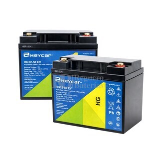 Pack 2 bater�as HG12-50 | Ciclo Profundo 12 Voltios 50 Amperios