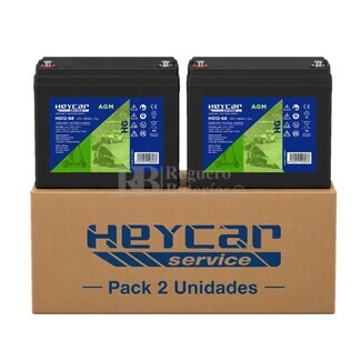 2 Bater�as de Gel 12V 68Ah HG12-68, Energ�a Segura para Sillas El�ctricas
