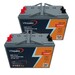 2 Bateras de traccin GEL 12 Voltios 100 Amperios C100