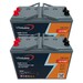 2 Bateras de traccin GEL 12 Voltios 100 Amperios C100
