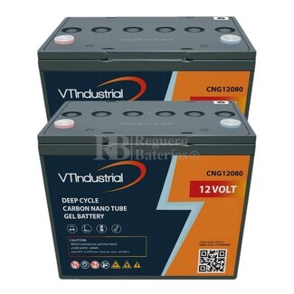 2 Bateras de traccin GEL 12 Voltios 82 Amperios C100