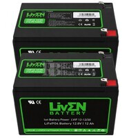 2 Bater�as Litio 12 Voltios 12 Amperios LVIF12-12