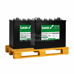 2 Bateras LUCAS 12-LC-GC-HC 12 Voltios 150  Amperios C20
