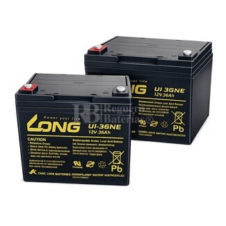 2 Bater�as AGM 12 Voltios 36 Amperios Long U1-36NE