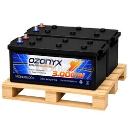 2 Bater�as OZX250.A 250Ah para Almacenamiento de Energ�a Solar