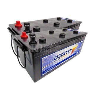 2 bateras OZX250A 12V 250Ah con mantenimiento, Potencia y autonoma solar