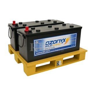 2 bateras OZX250A 12V 250Ah con mantenimiento, Potencia y autonoma solar