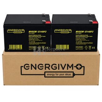 2 bater�as pat�n el�ctrico de 12 voltios 14 amperios MVDZM12140