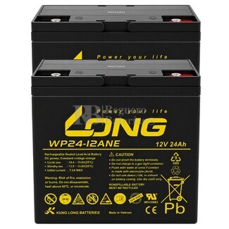 2 Bater�as Scooter 12 Voltios 24 Amperios Long WP24-12ANE