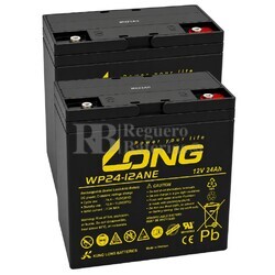 2 Bater�as Silla Movilidad 12 Voltios 24 Amperios Long WP24-12ANE