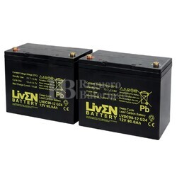 2 Bater�as Silla Movilidad 12 Voltios 90 Amperios LVDC90-12 GC2