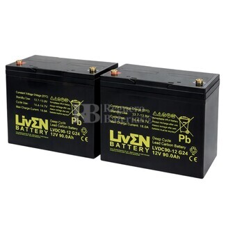 2 Bater�as Silla Movilidad 12 Voltios 90 Amperios LVDC90-12 GC2