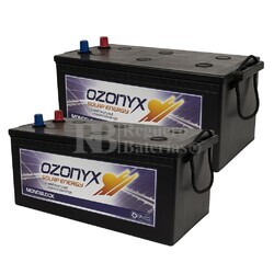 2 Bateras Solar 12 Voltios 250 Amperios Sin Mantenimiento Ozonyx OZX250.AS