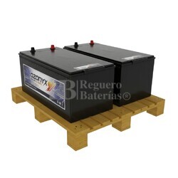 2 Bateras Solar 12 Voltios 250 Amperios Sin Mantenimiento Ozonyx OZX250.AS