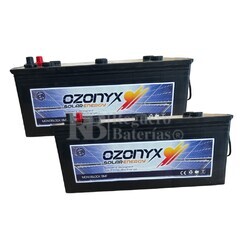 2 Bateras Solares 12V 205Ah OZX205.A, Solucin ideal para respaldo en instalaciones solares