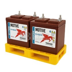 2 Bateras Trojan 27 Tmh 12 Voltios 128 Amperios