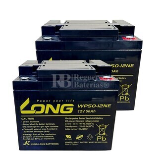 2 bateras WP50-12, Potencia estable para carritos y vehculos elctricos ligeros