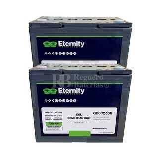 2 Unidades Batera Eternity Gel DC G06-12-066 12V 80Ah para Sillas Elctricas y Movilidad