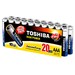 20 Pilas AAA alcalinas alta potencia Toshiba LR03GCP MP-20