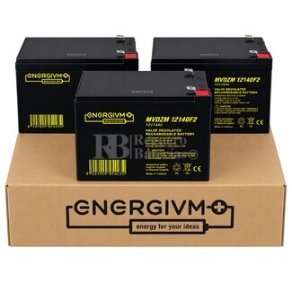 3 Bater�as 12 Voltios 14 Amperios Bici El�ctrica MVDZM12140
