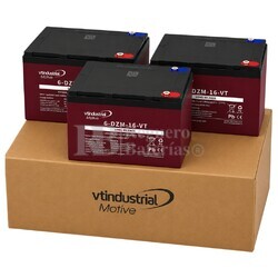 3 bater�as patines el�ctricos 12 Voltios 16 Amperios Aokly 6DZM16