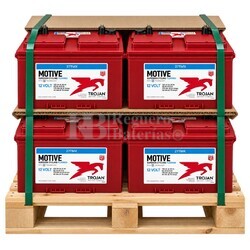 4 bater�as Trojan 27 TMX | Ciclo Profundo 12V 117A C100