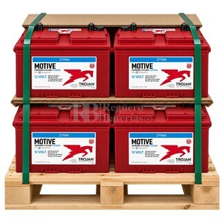 4 bater�as Trojan 27 TMX | Ciclo Profundo 12V 117A C100