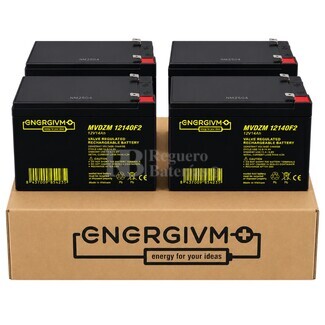 4 Bater�as 12 Voltios 14 Amperios MVDZM12140 para Veh�culos El�ctricos