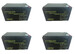 4 bateras patines elctricos de 12 voltios 14 amperios MVDZM12140
