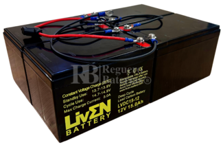 4 Bateras 12 voltios 15 amperios conex.tornillo M5 LVDC15-12