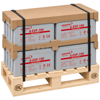 4 Bater�as 12V 190Ah GEL AGM para Carretillas El�ctricas 6-EVF-190