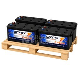 4 Bater�as OZX205.A 12V 205Ah para Bombeo Solar y Riego Fotovoltaico