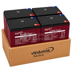 4 bater�as patinete el�ctrico 12 Voltios 16 Amperios Aokly 6DZM16
