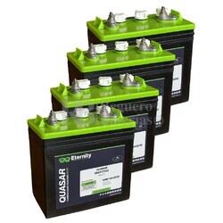 4 bateras 6V 255A QSRF 105, Energa potente para carritos de golf y vehculos elctricos