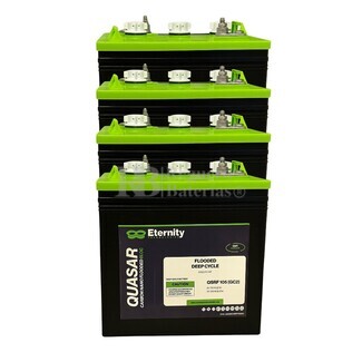4 bateras 6 Voltios 225 Amperios QSRF 105, Solucin completa para movilidad, industria y energa solar