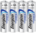 4 Pilas Lithium Ultimate AA Energizer LR6 L91
