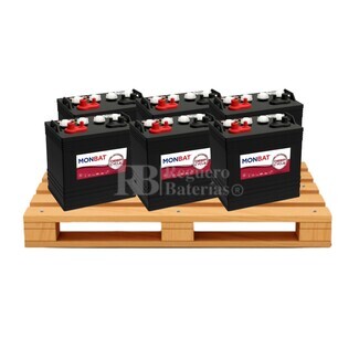 6 bateras Buggy 8 Voltios 175 Amperios Monbat 8V USDC-175