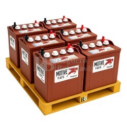 6 bateras para Buggy 8 Voltios Trojan T-875