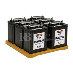 Pack 6 Baterias TROJAN PACER P-105 | 6 Voltios 244 Amperios