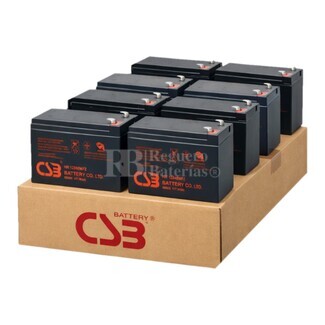 8 bater�as HR1234W para seguridad, protecci�n 24-7 sin fallos