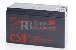 Batería de reemplazo para SAI APC compuesto de 1 unidad de batería CSB HR1234W